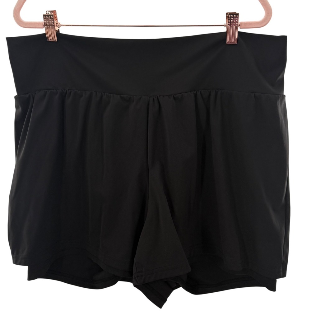 Lularoe Rise Unbeatable Athletic Skort Running Workout Shorts back Pocket 2X - Picture 4 of 7
